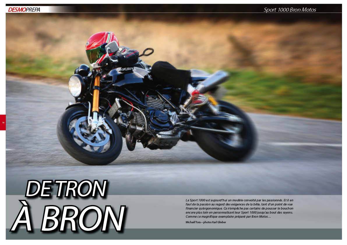 De Tron à Bron : Bron Motos dans le Desmo Magazine n°72